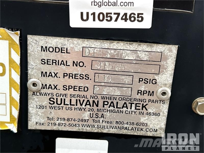 Sullivan Palatek D185PJD Kompresszorok