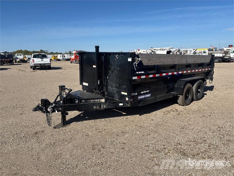 sure-trac St8216TLDD-B-140 16 ft T/A Dump Utility Trailer Kiper prikolice
