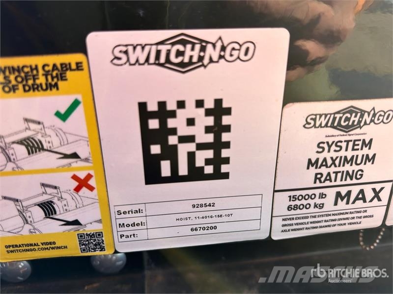 Switch N Go Hoist, 11-4016-15E-10T Hoist Body Outros componentes