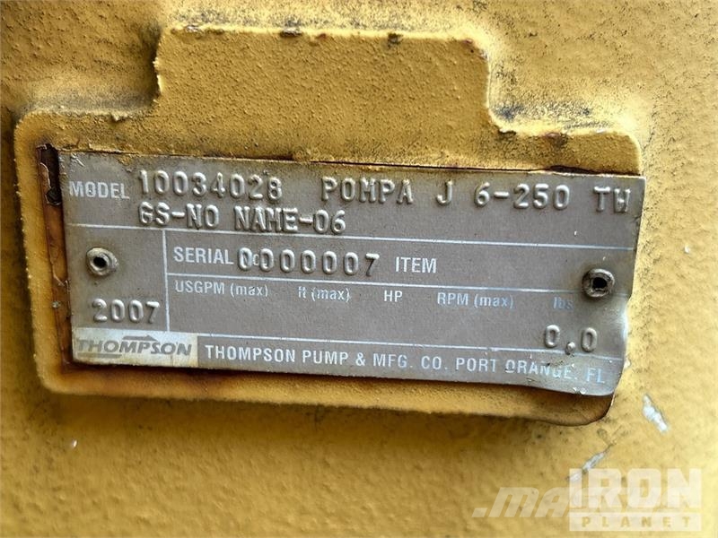 THOMPSON 6HTC-223 Water Pump Vízpumpák