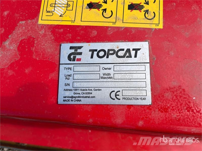 Top Cat Cat HDRC 72 in Skid Steer Brush Cutter (Un Piekabināmās pļaujmašīnas