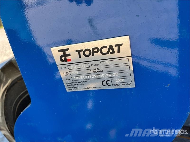  Top Cat Cat SSSCR72 72 in Skid Steer Power Rake (U 犁耙和摊草机