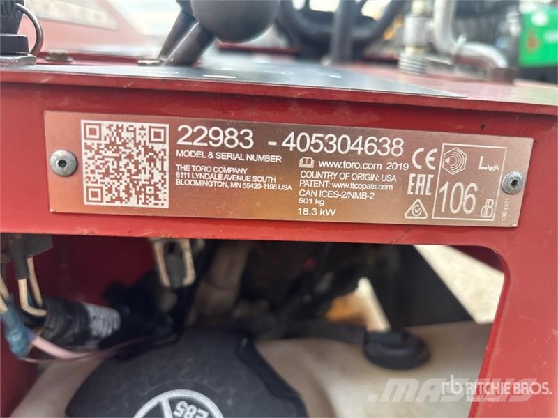 Toro TRX-250 Walk Behind Trencher Sleuvengravers