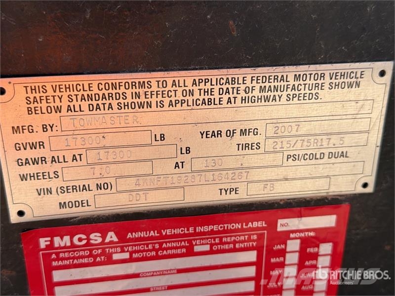 TOWMASTER DDT 8.65 ton 24 ft T/A Equipment Trailer Autotransporter prikolice