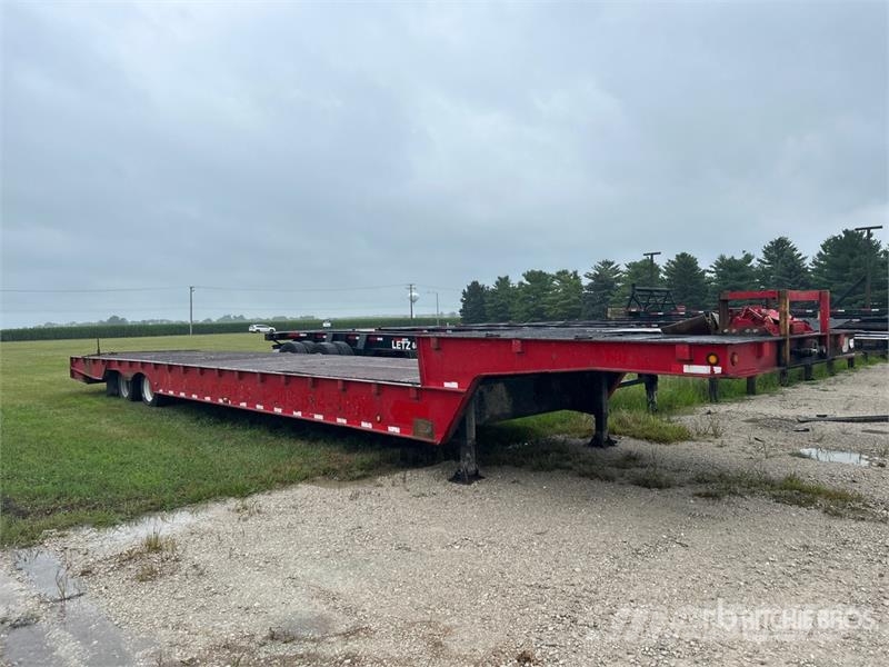 Trail-Eze DHT8048 48 ft T/A Hydraulic Tail Trailer Tieflader