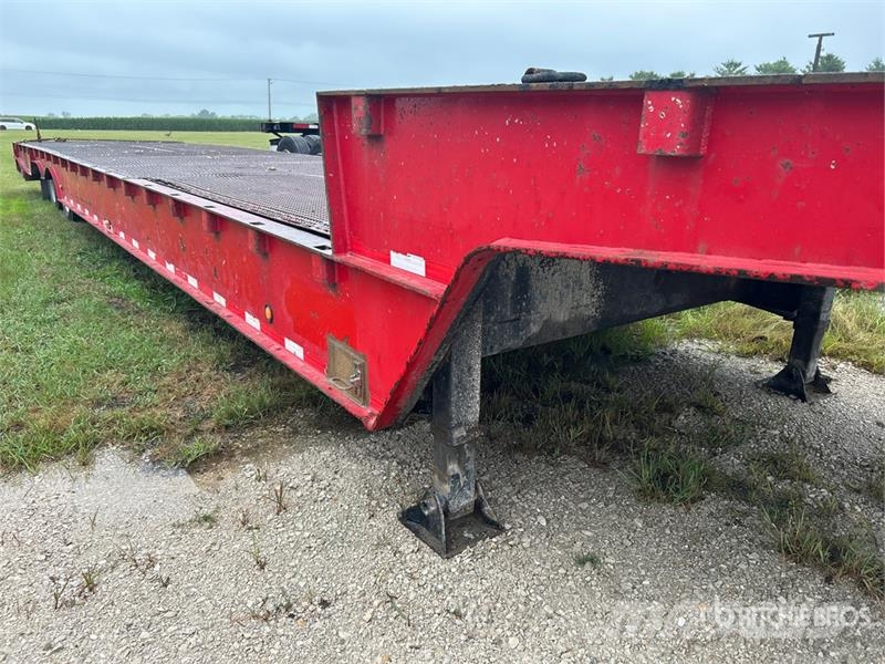 Trail-Eze DHT8048 48 ft T/A Hydraulic Tail Trailer Tieflader