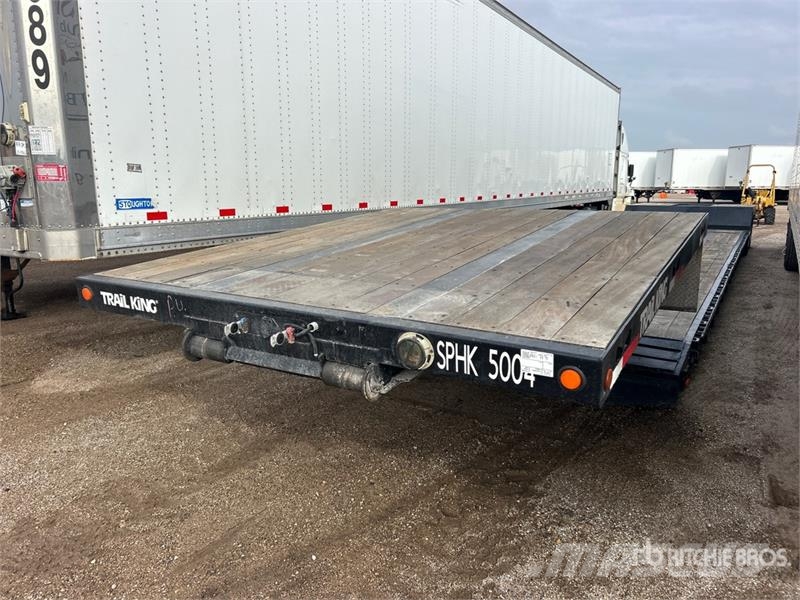 Trail King T/A 53 ft Extendable Removable Gooseneck Lowboy Tr Zemie treileri