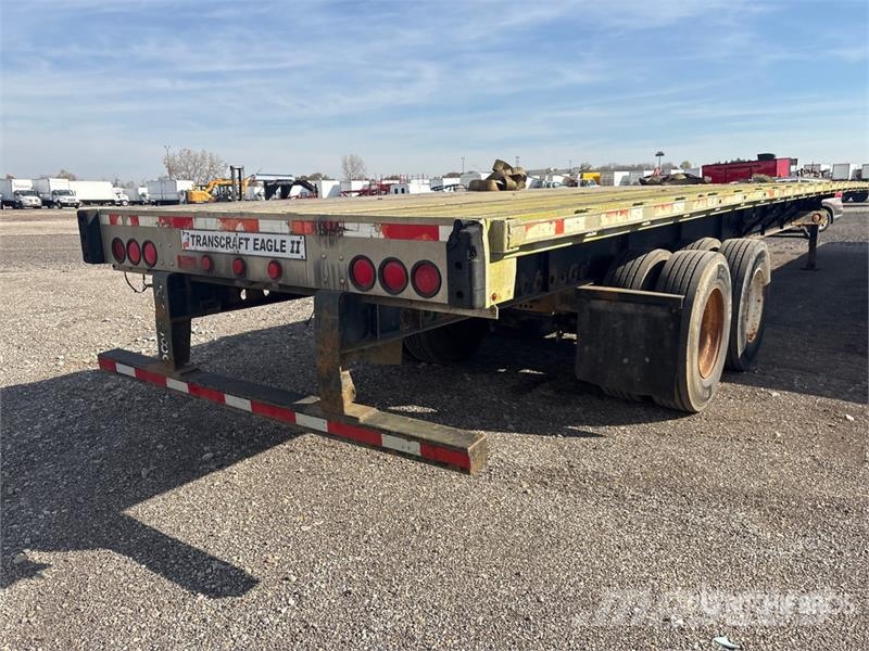 Transcraft 40000 lb 48 ft T/A Flatbed Trailer Platformas/izkraušana no sāniem
