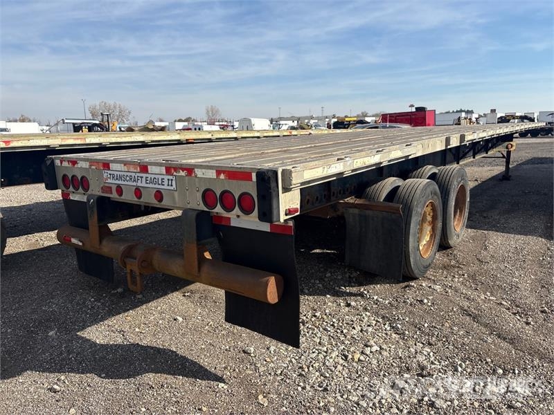 Transcraft 40000 lb 48 ft T/A Flatbed Trailer Platformas/izkraušana no sāniem