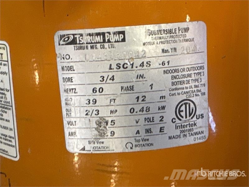 Tsurumi LSC4 Water Pump Wasserpumpen