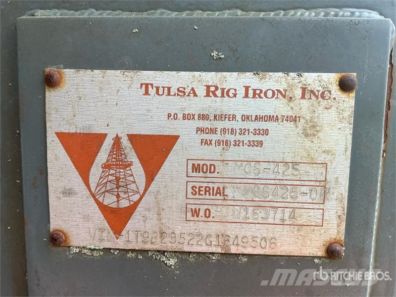 Tulsa Rig Iron MCS-425 Bentonite Mixing & Recycling System 오일&가스 드릴