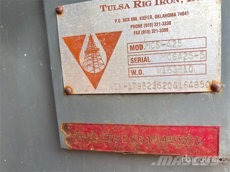 Tulsa Rig Iron MCS-425 Bentonite Mixing & Recycling System Naftas un gāzes urbšanas iekārtas