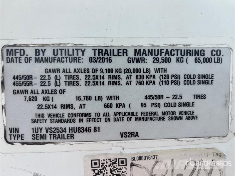 Utility 3000R Semirremolques de temperatura controlada