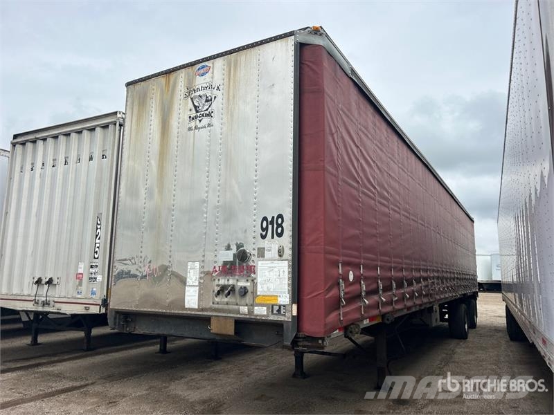 Utility 50 ft T/A Spread Axle Curtain Side Trailer Tents