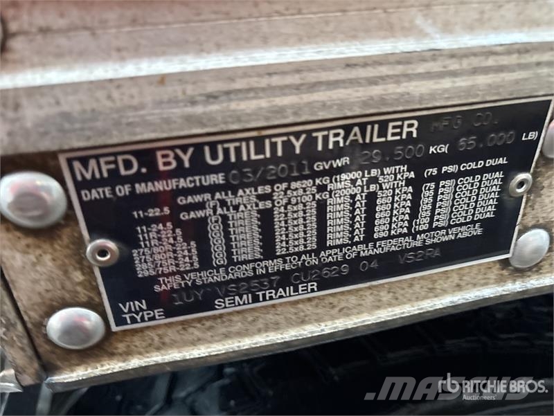 Utility 53 ft T/A Refrigerated Trailer Kühlauflieger