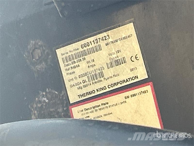Utility 53 ft x 102 in T/A Refrigerated Trailer Puspriekabės su izoterminiu kėbulu