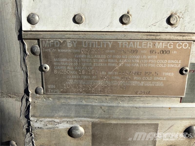 Utility 53 ft x 102 in T/A Van Trailer Dengtos priekabos