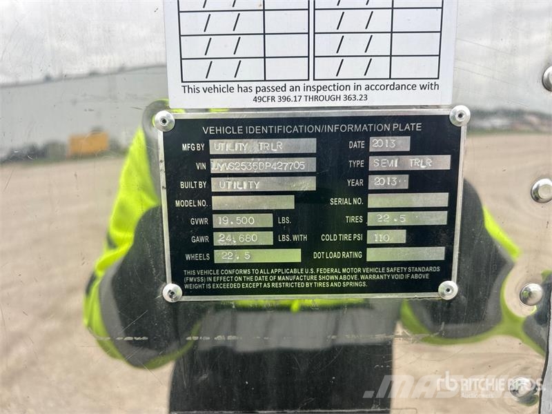 Utility 53 ft x 102 in T/A Van Trailer Prikolice zabojniki