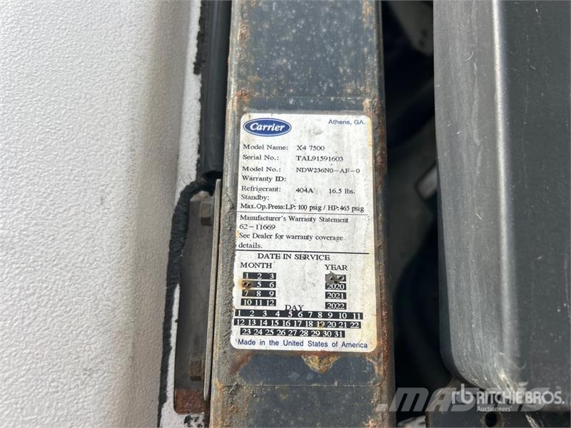 Utility 53 ft x 102 in T/A Refrigerated Trailer Külmikpoolhaagised