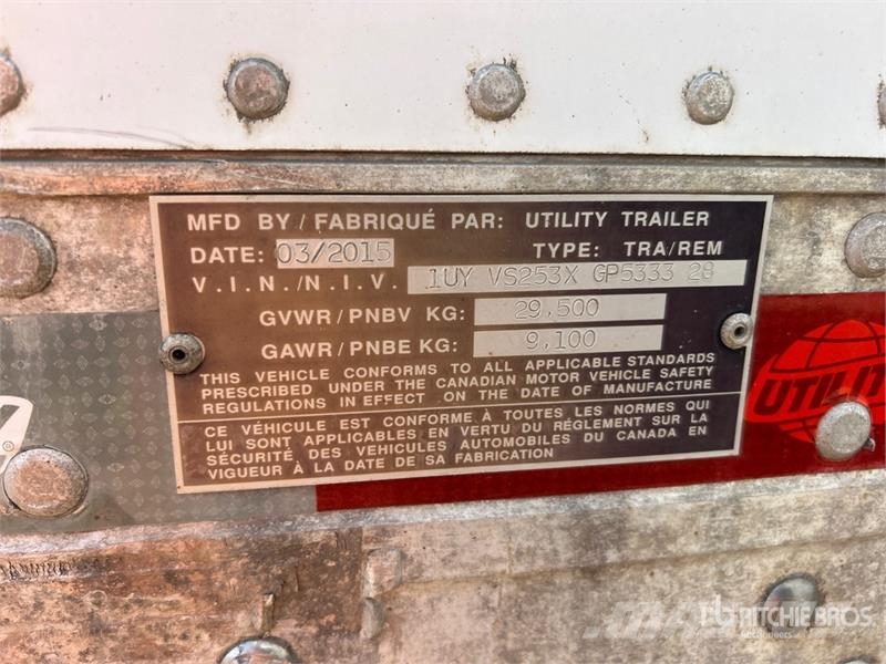 Utility 53 ft x 102 in T/A Van Trailer Dengtos priekabos