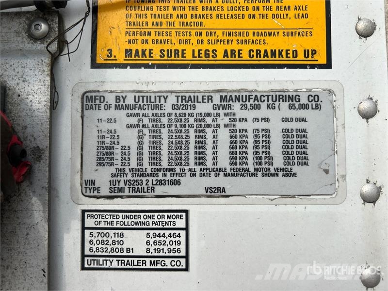 Utility 53 ft x 102 in T/A Refrigerated Trailer Külmikpoolhaagised