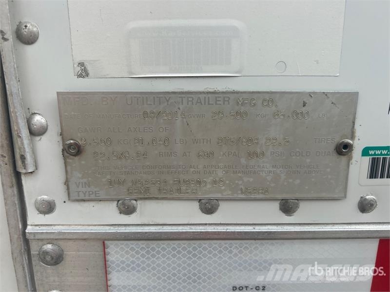 Utility 53 ft x 102 in T/A Refrigerated Trailer Poluprikolice hladnjače