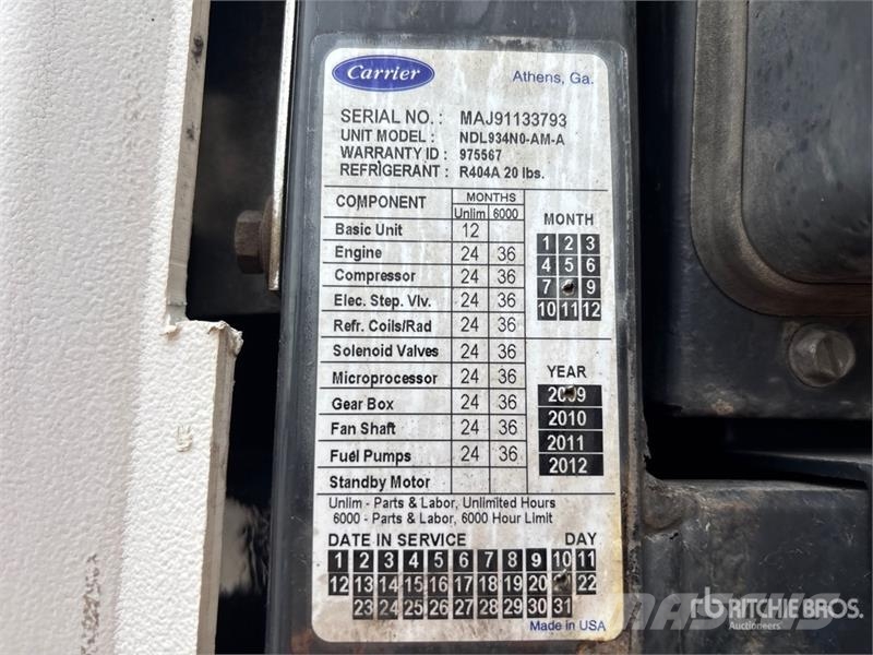 Utility 53 ft x 102 in T/A Refrigerated Trailer 控溫式半拖車