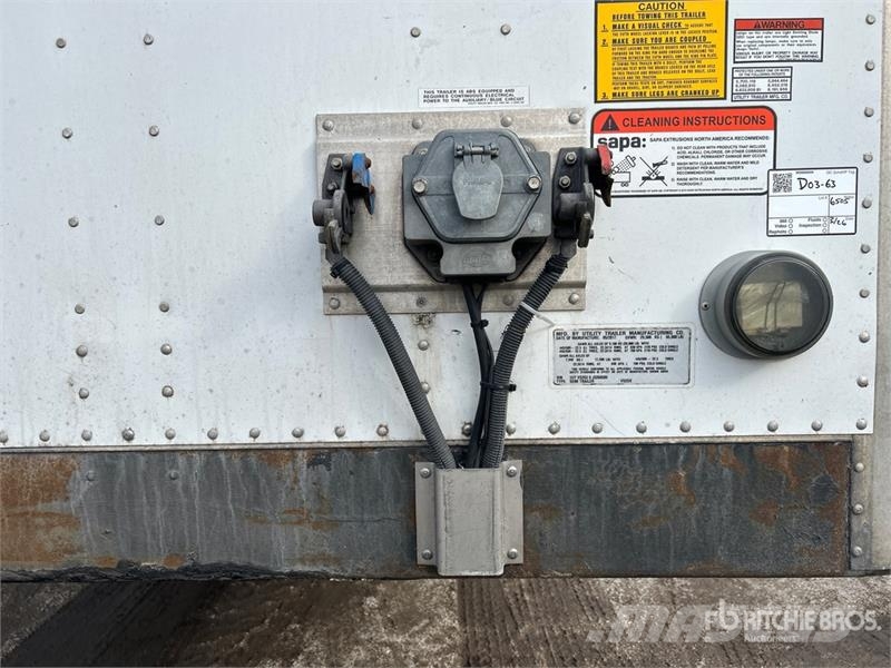 Utility 53 ft x 102 in T/A Van Trailer Dengtos priekabos