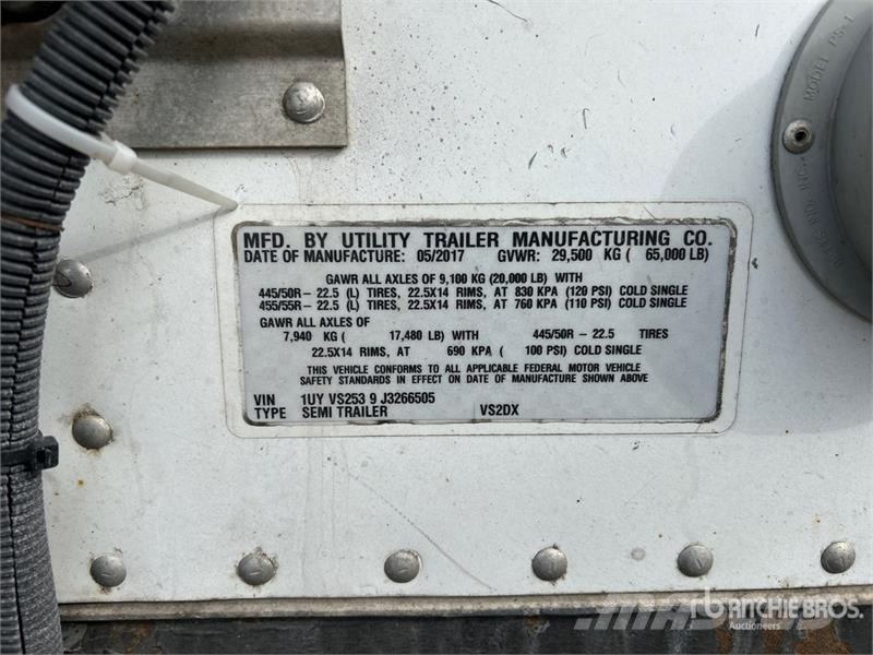 Utility 53 ft x 102 in T/A Van Trailer Dengtos priekabos