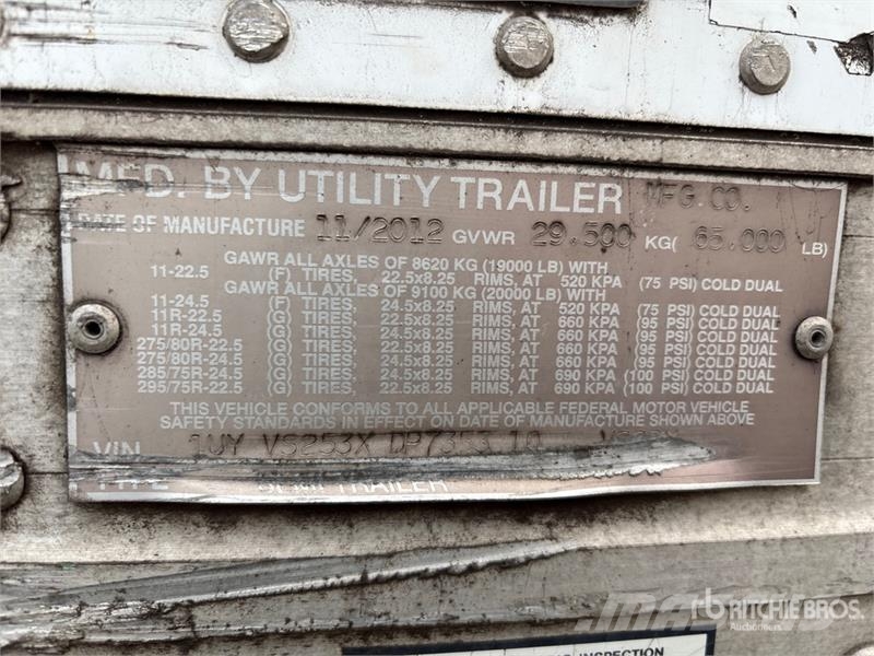 Utility 53 ft x 102 in T/A Van Trailer Rimorchi cassonati