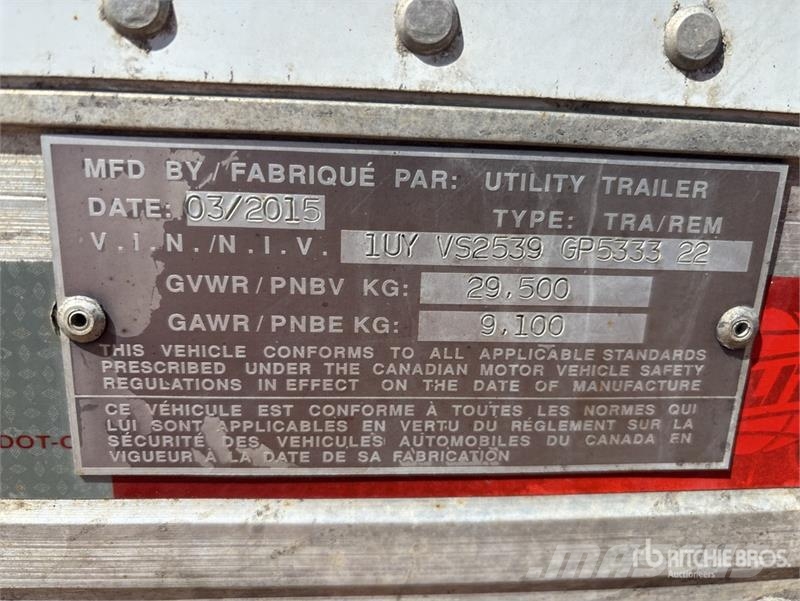 Utility 53 ft x 102 in T/A Van Trailer Dengtos priekabos