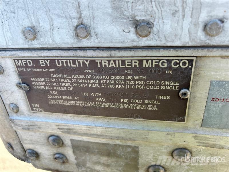 Utility 53 ft x 102 in T/A Van Trailer Dengtos priekabos