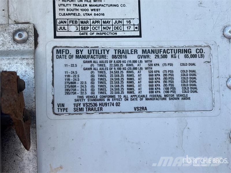 Utility 53 ft x 102 in T/A Multi -Temp Refrigerated Traile Semirimorchi a temperatura controllata