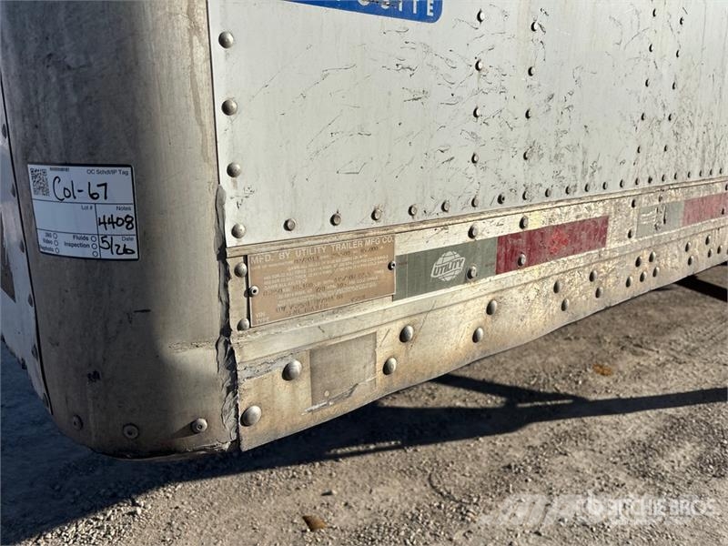 Utility 53 ft x 102 in T/A Van Trailer Dengtos priekabos