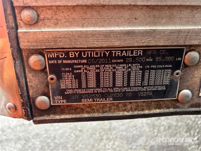 Utility 53 ft x 102 in T/A Refrigerated Trailer Frysetrailer Semi