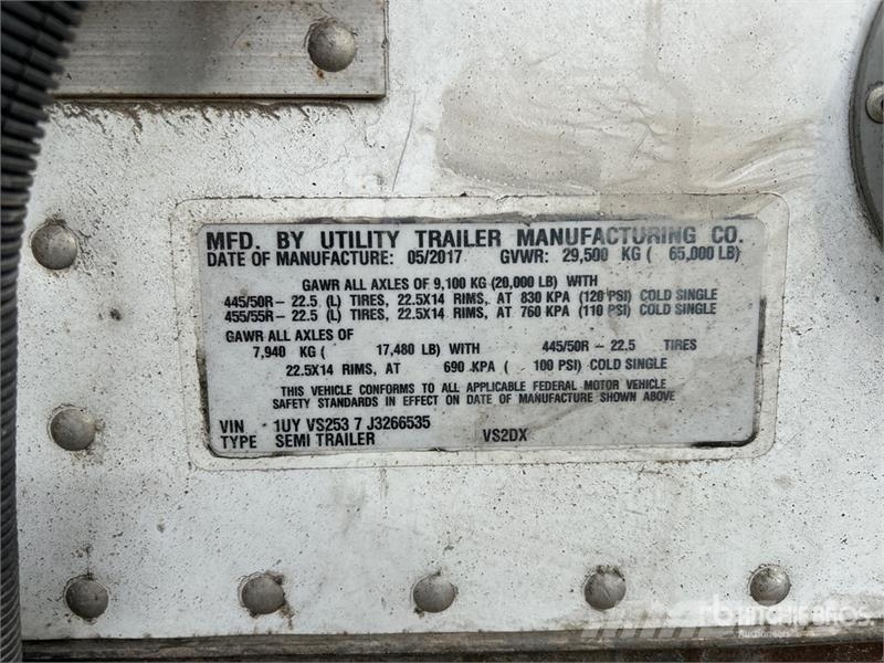 Utility 53 ft x 102 in T/A Van Trailer Dengtos priekabos