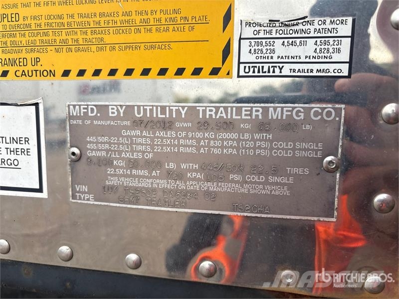 Utility TS2CHA 50 ft T/A Spread Axle Curtain Side Trailer Prikolice sa ceradom
