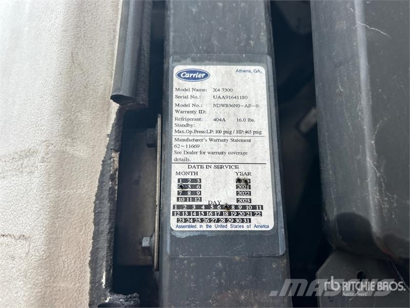 Utility VS253 53 ft T/A Refrigerated Trailer Piekabes ar temperatūras kontroli