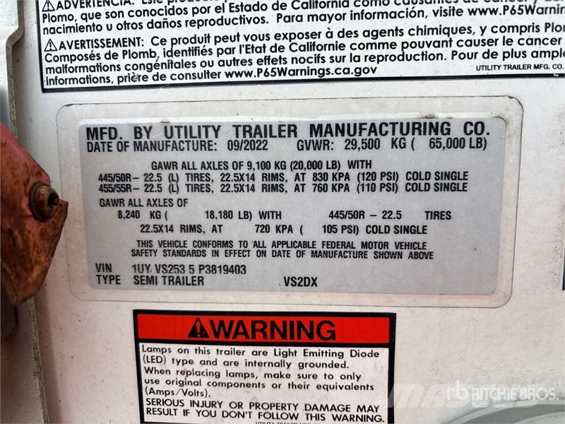 Utility VS2DX Box Trailers
