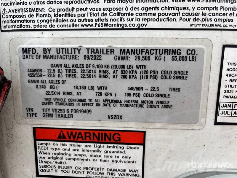 Utility VS2DX Van Body Trailers