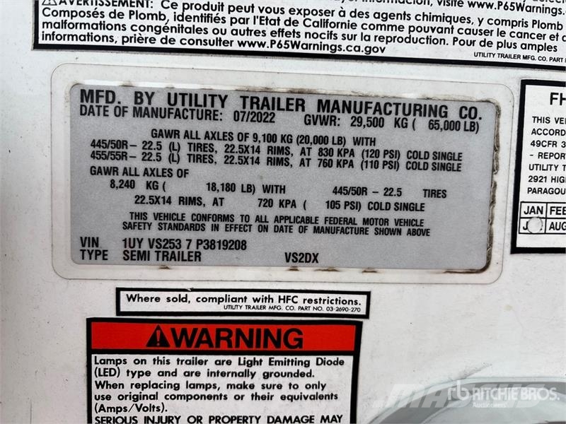 Utility VS2DX Van Body Trailers