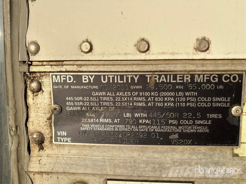 Utility VS2DX 箱體拖車