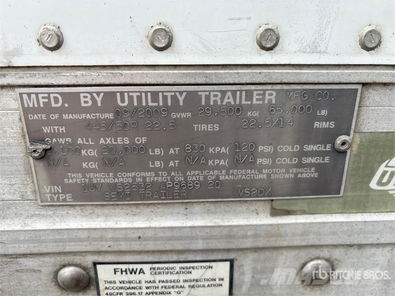 Utility VS2DX Van Body Trailers