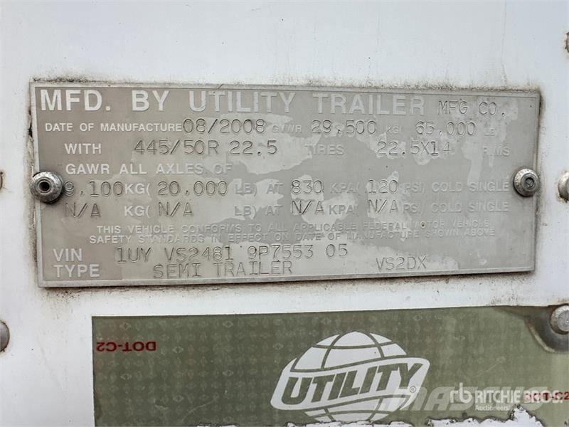 Utility VS2DX Van Body Trailers