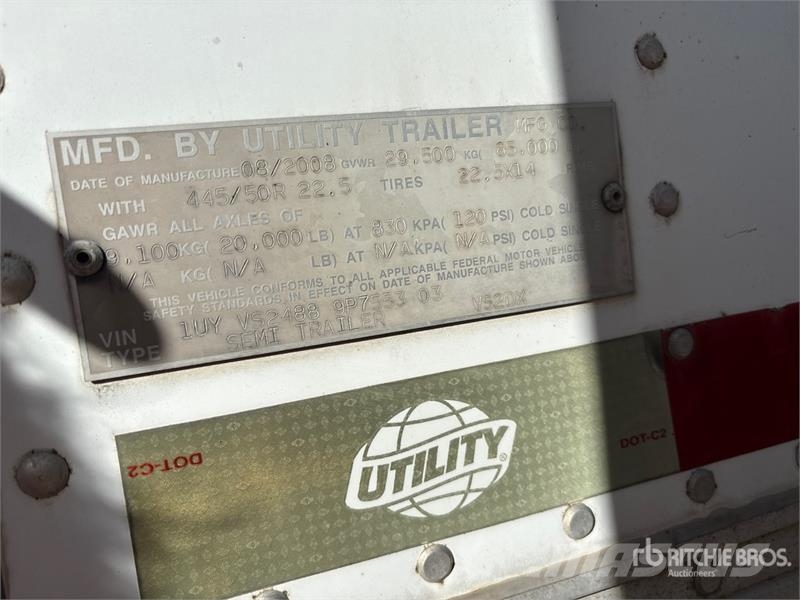 Utility VS2DX 박스 바디 트레일러