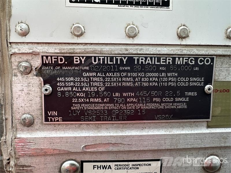 Utility VS2DX Van Body Trailers