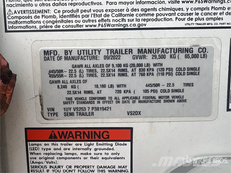 Utility VS2DX Van Body Trailers