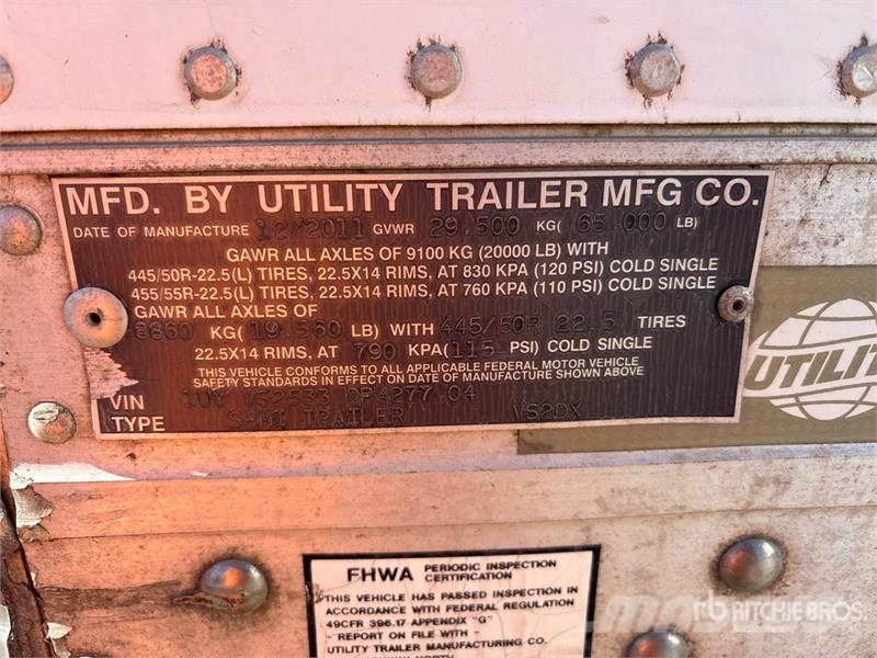 Utility VS2DX Van Body Trailers