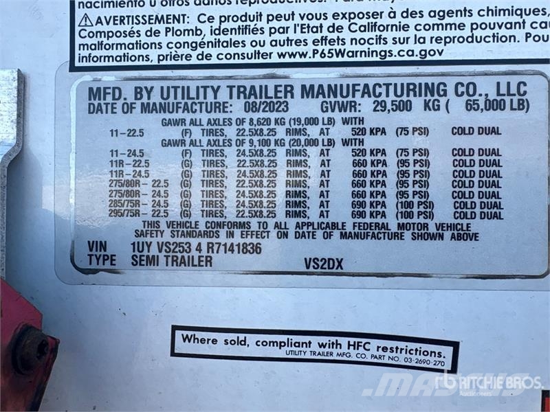 Utility VS2DX Reboques baú