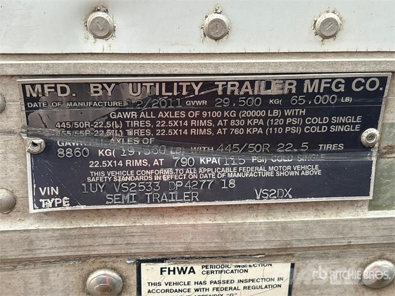 Utility VS2DX Van Body Trailers